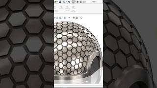 Honeycomb Dome in Solidworks. Watch the full tutorial on my YouTube channel. #solidworks #design