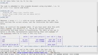 Querying RESTful webservices into Emacs orgmode tables