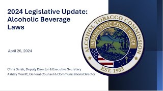 2024 Legislative Update Alcohol Laws