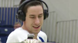 GSU Men's Basketball: Drummer Casey Cooper lights sticks on fire during halftime show!