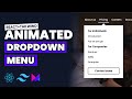 Animated Dropdown Menu - React + TailwindCSS Tutorial for Beginners