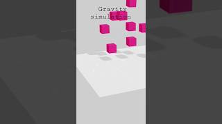 GRAVITY simulation physics by blender