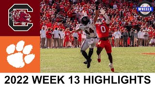 #8 Clemson v South Carolina Highlights | College Football Week 13 | 2022 College Football Highlights
