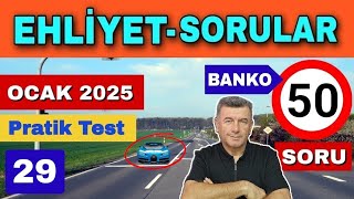 Ehliyet Sınav Soruları Ocak/Şubat 2025-Sınavlarda Çıkabilecek Banko Sorular