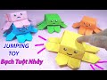 Cách gấp bạch tuộc bằng giấy | Làm đồ chơi thần tài | Origami Paper Jumping Octopus