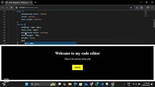 Live Code Editor with Real-Time Preview | HTML, CSS, JavaScript