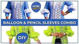 How to make PUFF PENCIL SLEEVE