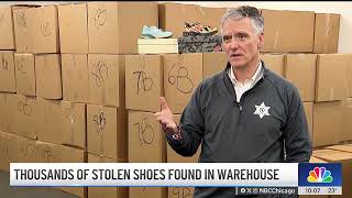 Man charged after THOUSANDS of stolen shoes found in Chicago warehouse