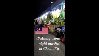 🇲🇾 治安が悪いと言われているKLチョーキットのナイトマーケットを歩いてみた🚶🏻 Walking aroud night market in Chow Kit15/09/2022 #shorts