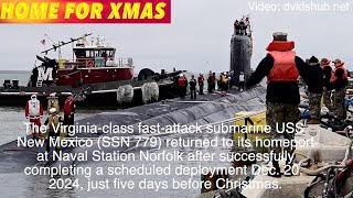 Submarine Crew Home For Christmas!