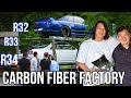 Taking my R32, R33, & R34 to Fuel Fest Japan || Sung Kang visits my Carbon Fiber Factory!