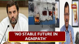 Rahul Gandhi, Kejriwal Criticise Agneepath Scheme As Violent Protests Break Out, Warn Modi Govt