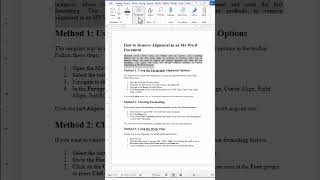 How To Fix Text Alignment In Word Easy Step By Step Guide For Beginners