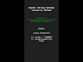isnumeric Method - Python String Methods