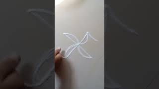 swastik small rangoli/simple rangoli/Easy and quick rangoli#border#simple#shotrs#small#swastik