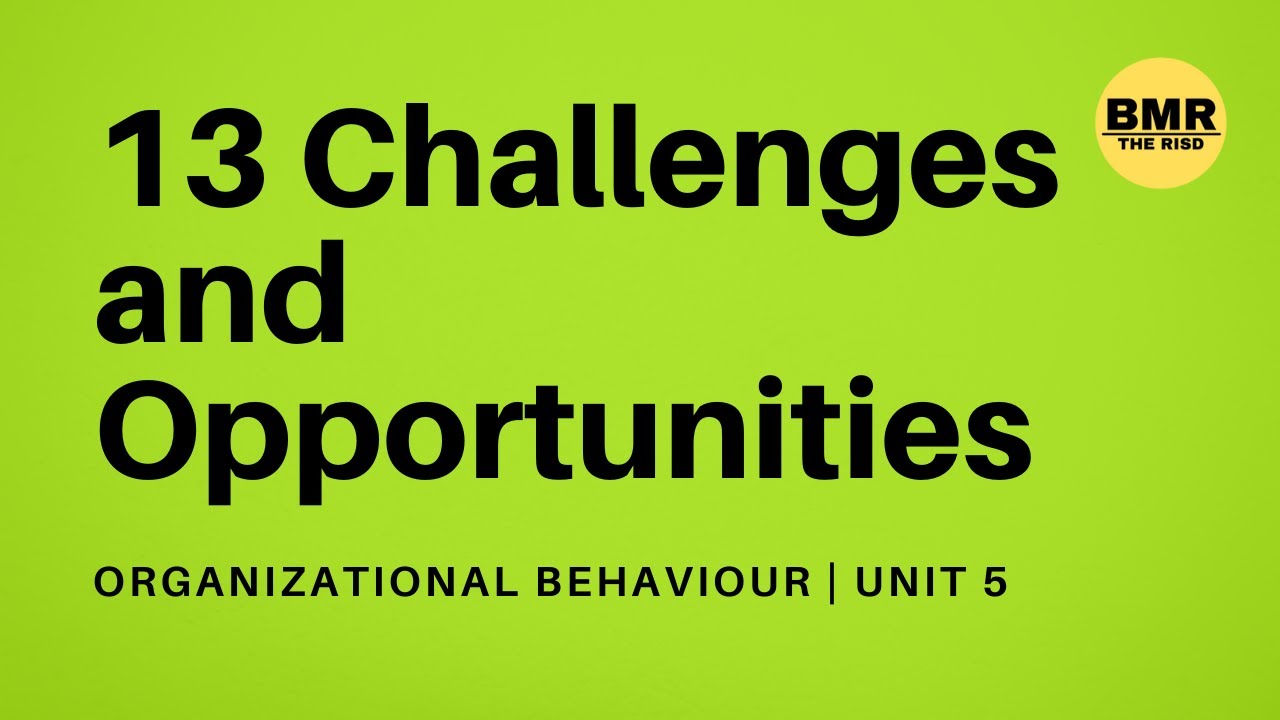 13 Challenges And Opportunities Of Organizational Behavior - YouTube