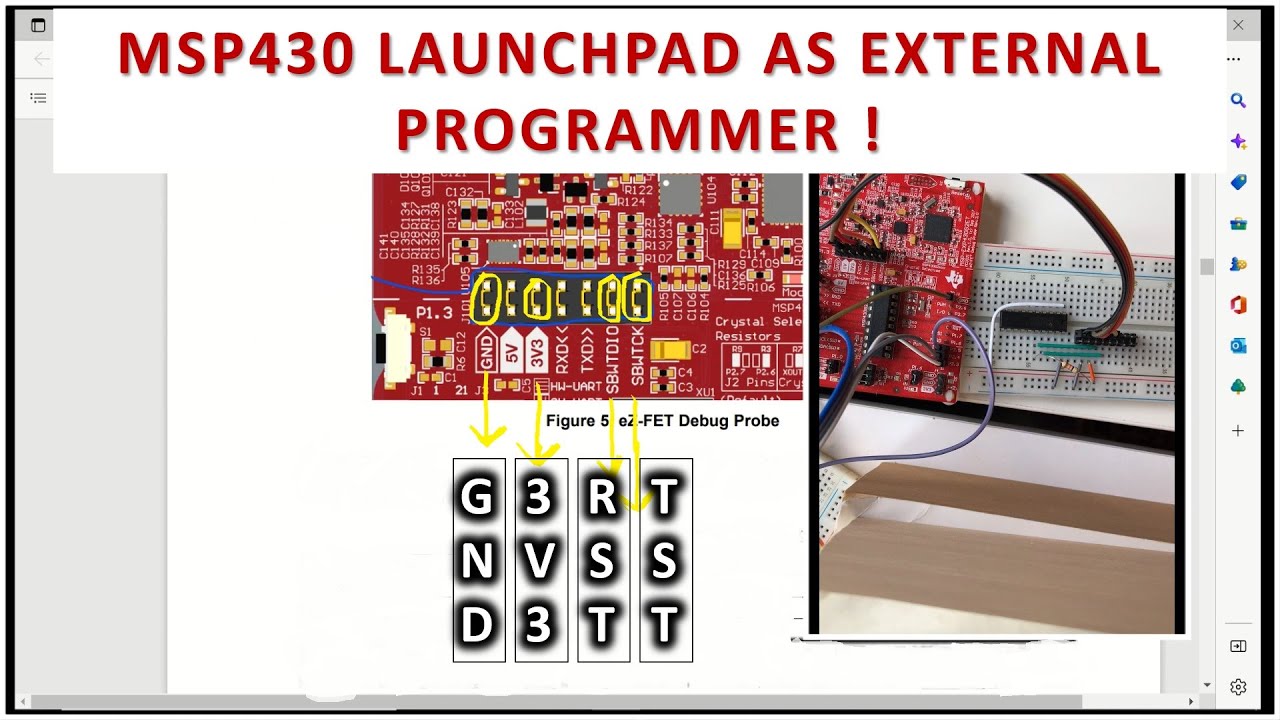 MSP430 Launchpad As External Programmer - YouTube