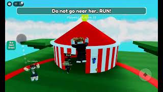 playing roblox (last to leave the circle)