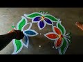 Margazhi madham 🌻simple padi kolam 5*1 flowerrangoli 🌻dhanurmasam diya muggulu 🌻karthigai Deepam