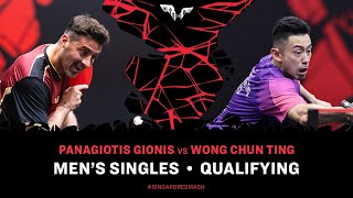 Panagiotis Gionis vs Wong Chun Ting | MS Qual | Singapore Smash 2025