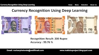 Currency Recognition Using Deep Learning | Machine Learning | Currency Classification Using Python