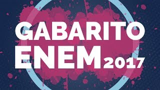 Ao Vivo! Gabarito ENEM 2017 | Matemática e Ciências da Natureza