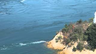 来島海峡の潮流は速い