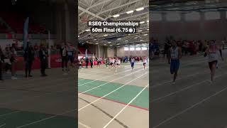 RSEQ Championships 60m Final (6.75⏱️) #speedtraining #athletics #trackandfield #sprinting #100m