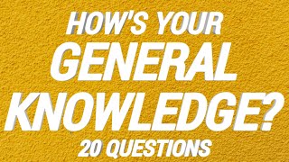 Can You Answer These General Knowledge Questions? | Ultimate Trivia Quiz Game Questions |