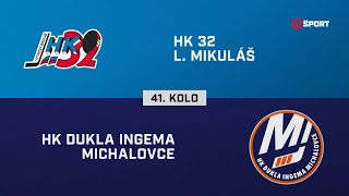 41. kolo: HK 32 Liptovský Mikuláš - HK Dukla Ingema Michalovce 2:1 (HIGHLIGHTY)