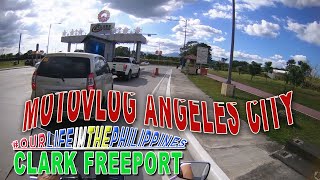 MOTOVLOG -  Through Angeles City Pampanga to Clark via Friendship Gate || Philippines 2020