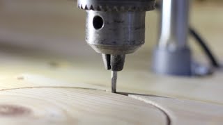 드릴로도 원 자르기가 가능할까?  Possible to Cut Circles with a Drill? 목공DIY