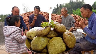 幺幺想吃软雀粑，婆媳两人动手做，一家人围着吃真幸福【农村小英子】