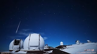 すばる-朝日星空カメラから　2021年12月14-15日 流星ダイジェスト Good Meteors over Maunakea, Hawaii, 15 Dec, 2021 (UT)