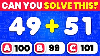 The Ultimate Math Quiz: 100 Sum Questions from Easy to Impossible! 🧠