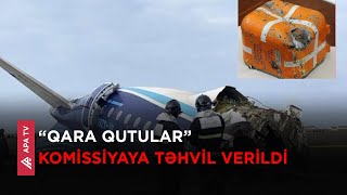 AZAL-ın qəzaya uğrayan təyyarəsinin “qara qutuları” Braziliyadan Astanaya gətirildi - APA TV