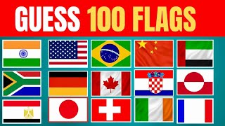 Guess ALL The 100 Flags In The World THE ULTIMATE FLAG QUIZ#quiz#challenge#geography#youtubevideo