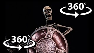 Find Skeleton Banging Shield in 360˚