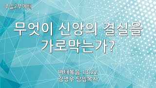 [혜림교회 주일2부설교] 무엇이 신앙의 결실을 가로막는가? (2025.01.19.)