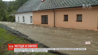 Негода в Європі: у Чехії підтоплені сотні осель, а Будапештом пронеслася буря з градом