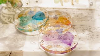 席札コースター💖結婚式用ブライダル アイディア ✨DIY epoxy resin art project idea @shikisou mono