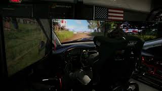 Racing Simulator with Independent Degrees of Freedom SimCraft APEX4 CT PRO Dirt Rally 2.0 Full Stage