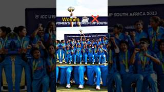 Women ☕❌ U19 World cup winners Team India #shorts #WU19 #u19wc