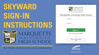 Skyward Sign-in Instructions