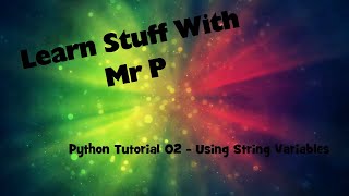 02 Using String Variables