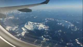 AIR CANADA AC218 flying over Vancouver(Feb15th,2013)