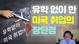 유학 없이 한국에서 바로 미국 취업을 했습니다 그 장,단점 알려드립니다