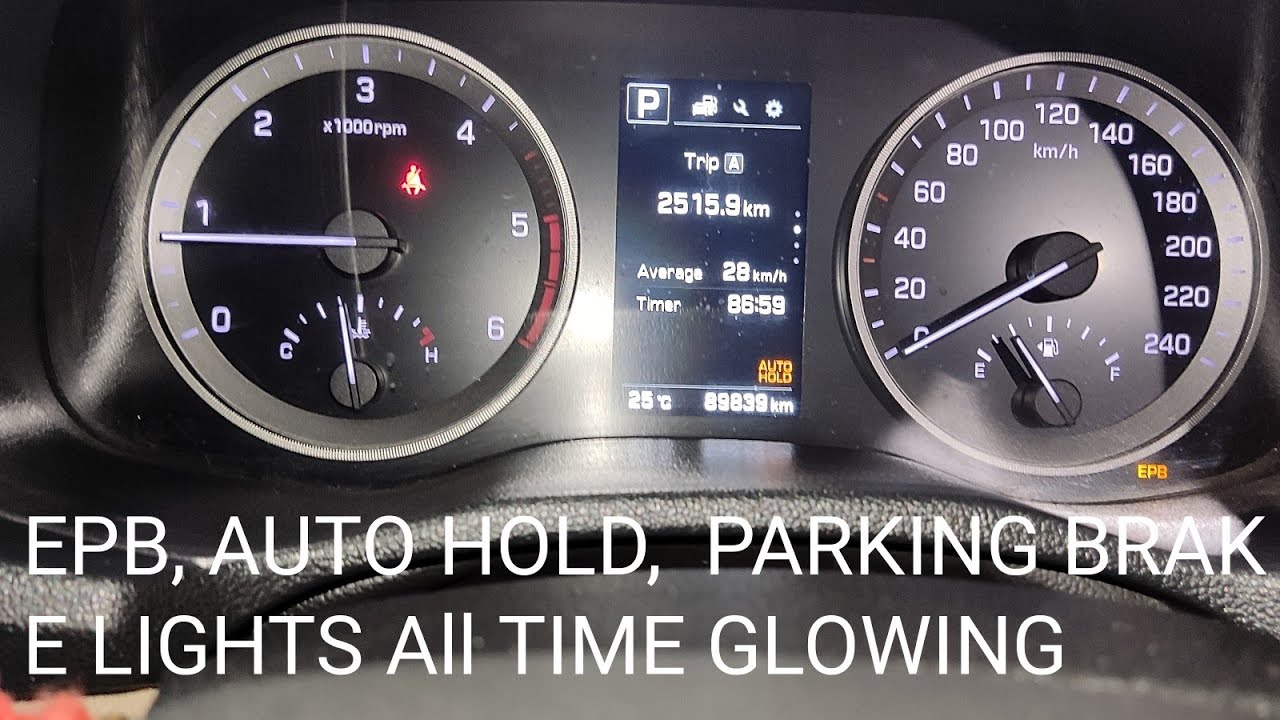 EPB, Auto Hold, Parking Brake Lights Glowing; Follow This Step - YouTube