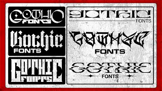 Best Gothic Fonts for Streetwear & Metal Logos & Type