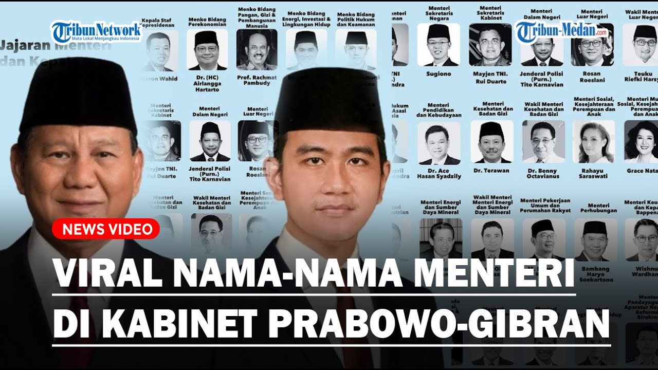 HEBOH POSTER Kabinet Prabowo-Gibran Beredar Di Medsos, Ada Nama ...